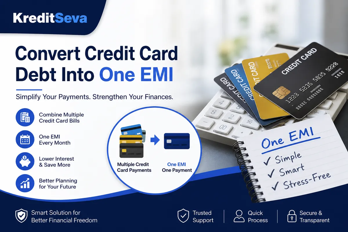 Convert Credit Card Debt Into One EMI: A Smart Solution to Manage Your Finances