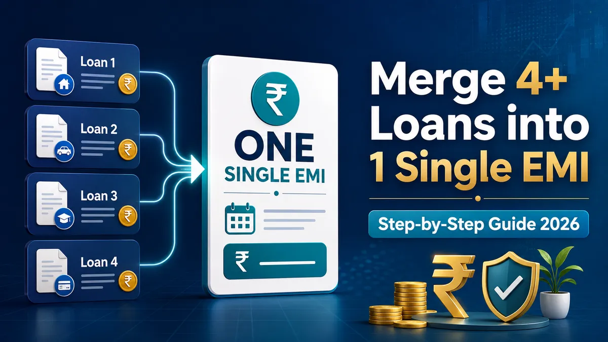 How to Merge 4+ Loans into 1 Single EMI: Step-by-Step Guide (2026)