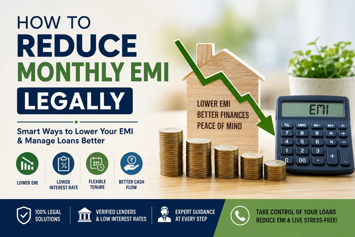 How to Reduce Monthly EMI Legally: Smart & Safe Ways to Lower Your Loan Burden