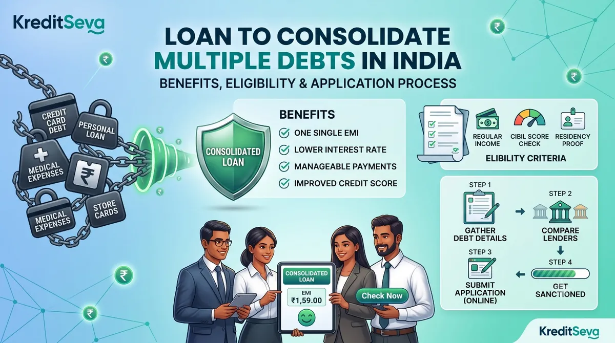 Loan to Consolidate Multiple Debts in India: Benefits, Eligibility and Application Process