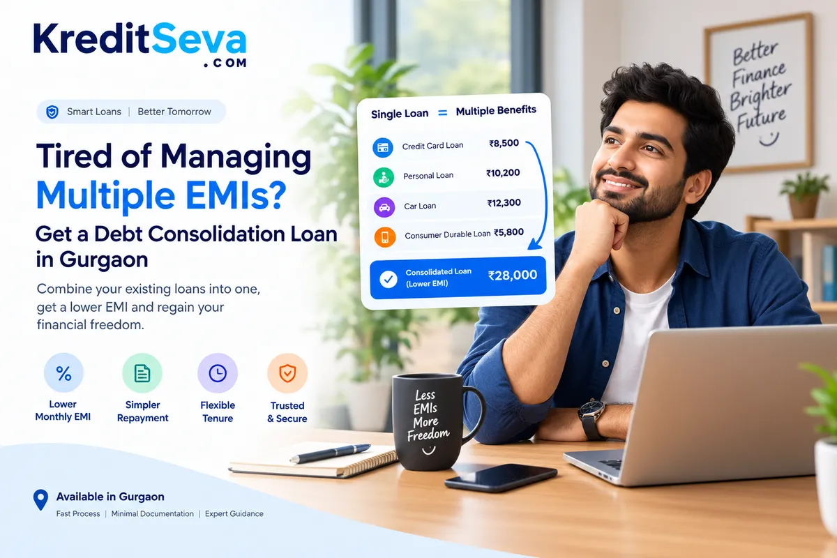How to Get a Debt Consolidation Loan in Gurgaon with Multiple EMIs?